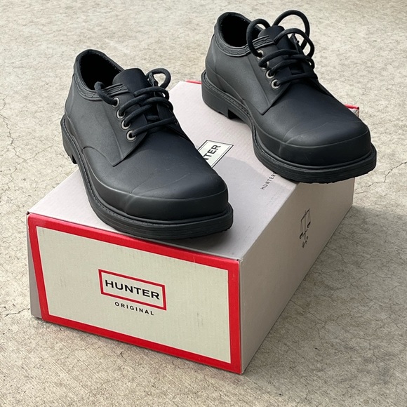 Hunter Original Derby Dress Shoes Men’s US 10 Black Waterproof - Picture 5 of 5